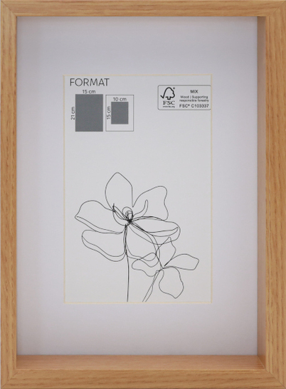 Ramka na zdjęcie głęboka różne formaty i kolory   - dąb, 10x15, 15x21